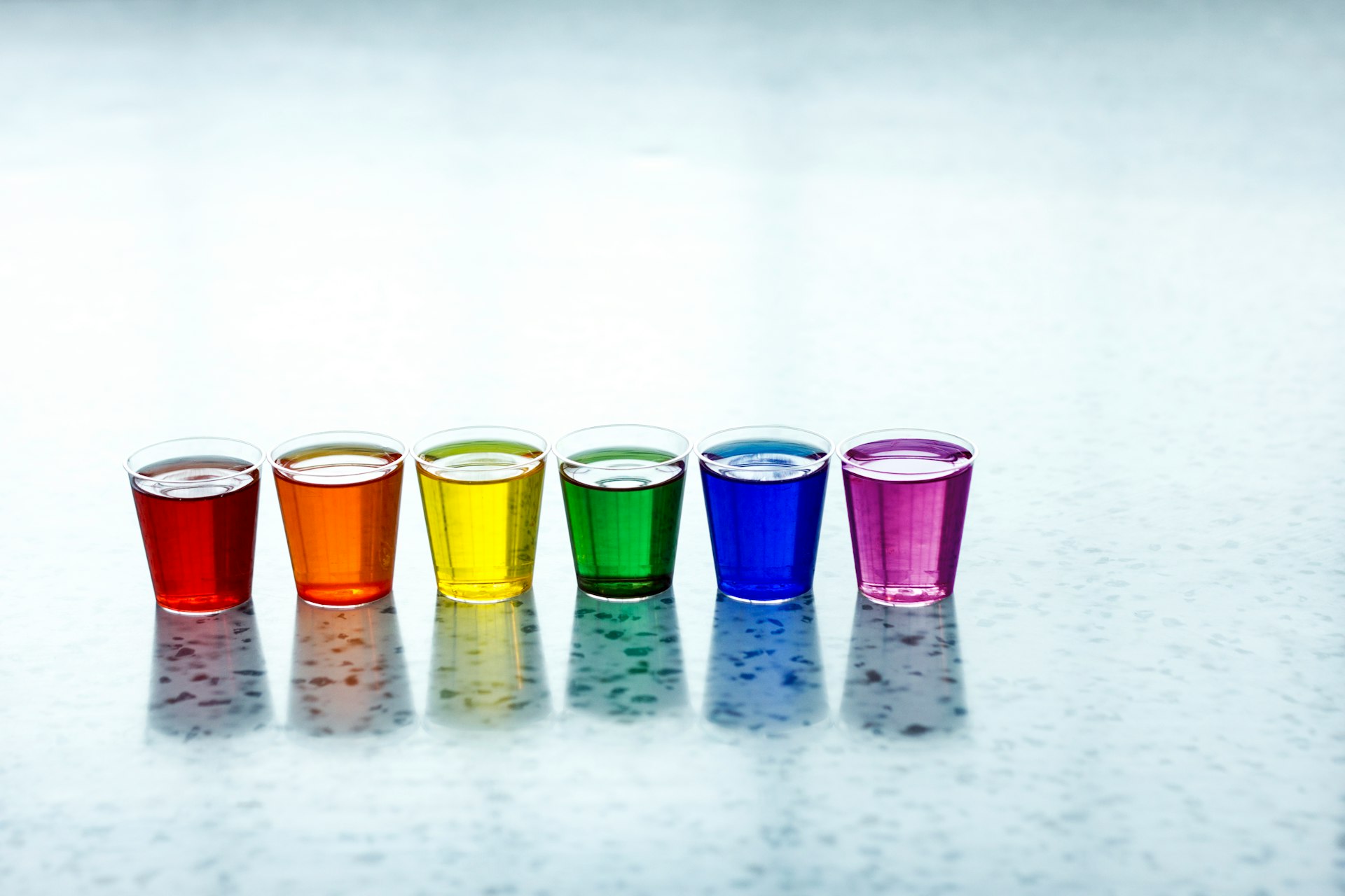 Six shots in pride colours